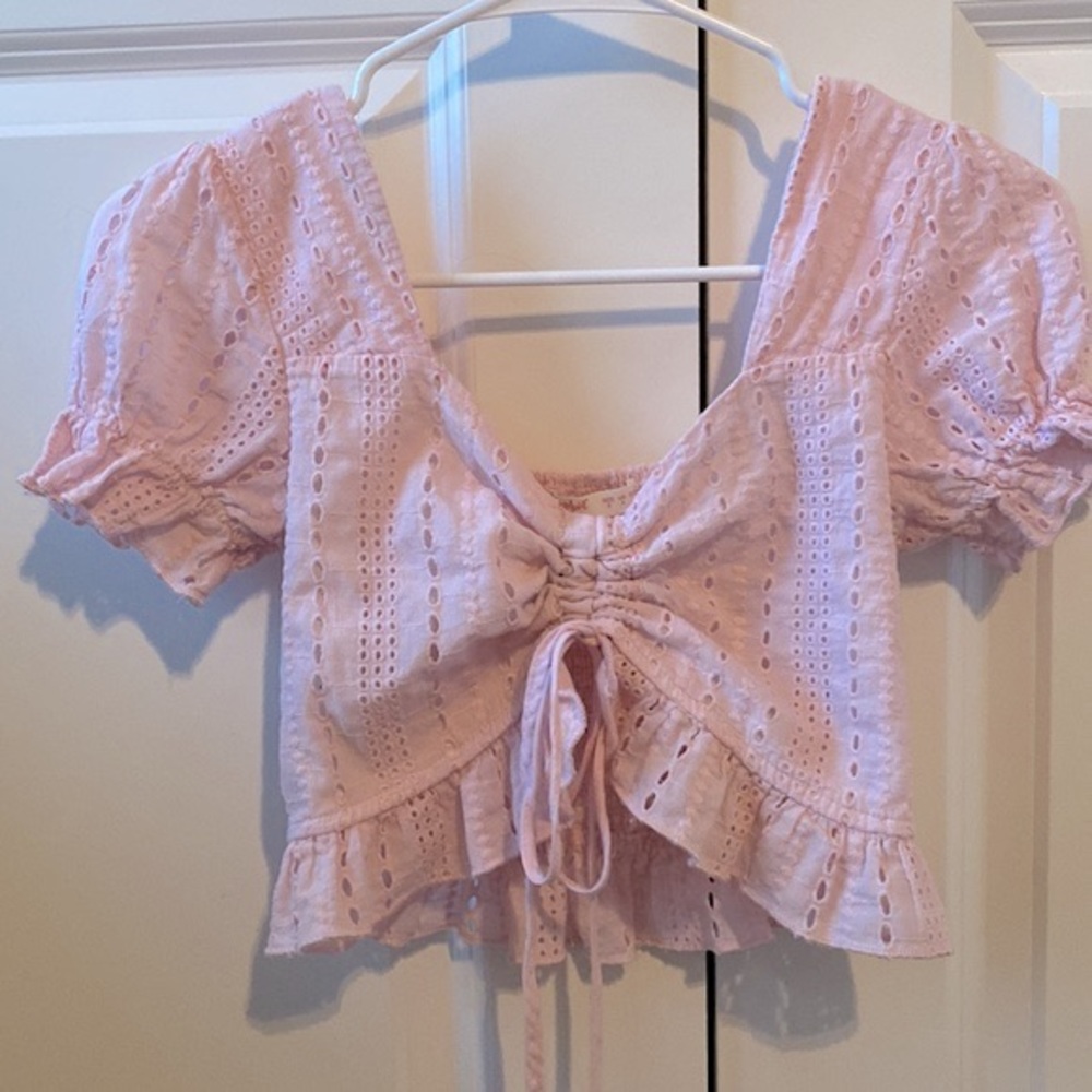 Crop Baby Pink Top💗